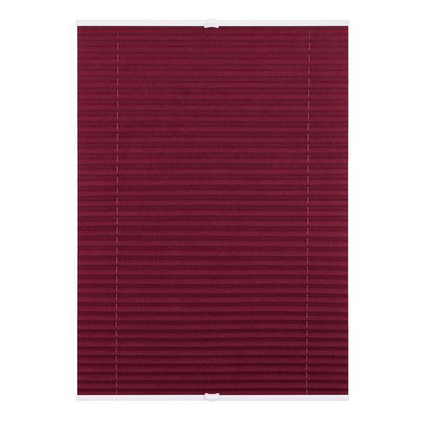 Plissee Klemmfix, ohne Bohren, verspannt - Brombeer, 80 cm x 130 cm (B x L)
