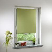 Thermo-Rollo Klemmfix, ohne Bohren, Verdunkelung - Grün, 45 cm x 150 cm (B x L)