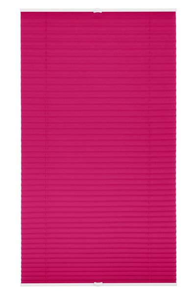 Plissee Klemmfix, ohne Bohren, verspannt - Fuchsia, 45 cm x 130 cm (B x L)