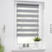 Duo-Rollo Klemmfix, ohne Bohren - Grau, 80 cm x 150 cm (B x L)