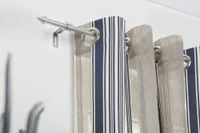 Gardinenstange Kegel, 16 mm, ausziehbar 130 - 240 cm - Silber