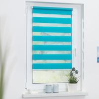 Duo-Rollo Klemmfix, ohne Bohren - Blau, 80 cm x 200 cm (B x L)
