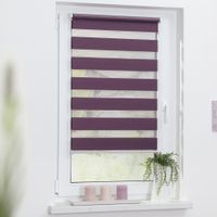 Duo-Rollo Klemmfix, ohne Bohren - Brombeer, 110 cm x 150 cm (B x L)