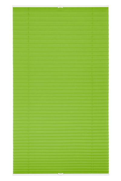Plissee Klemmfix, ohne Bohren, verspannt - Grün, 60 cm x 130 cm (B x L)