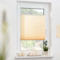 Plissee Klemmfix, ohne Bohren, verspannt - Creme, 70 cm x 210 cm (B x L)