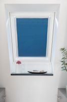 Dachfenster Sonnenschutz Thermofix, ohne Bohren - Blau, 94 cm x 113,5 cm (B x L) für S08