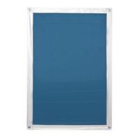 Dachfenster Sonnenschutz Thermofix, ohne Bohren - Blau, 94 cm x 113,5 cm (B x L) für S08
