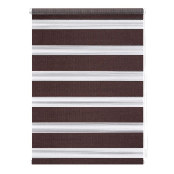 Duo-Rollo Klemmfix, ohne Bohren - Dunkelbraun, 45 cm x 150 cm (B x L)