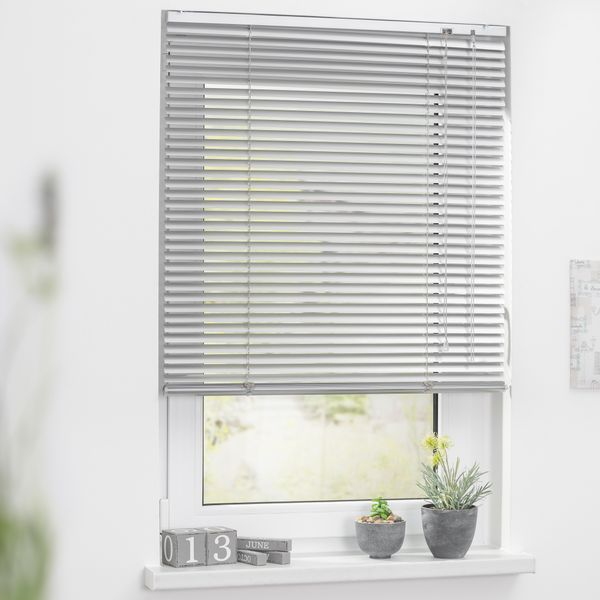 Jalousie Aluminium - Silber, 50 cm x 160 cm (B x L)