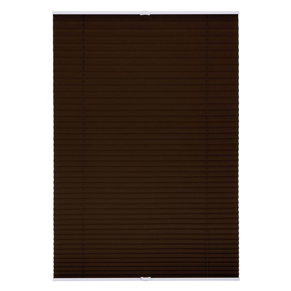 Plissee Klemmfix, ohne Bohren, verspannt - Braun, 45 cm x 130 cm (B x L)
