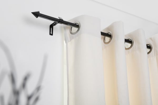 Gardinenstange Kegel, 16 mm, ausziehbar 130 - 240 cm - Schwarz