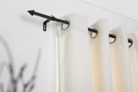 Gardinenstange Kegel, 16 mm, ausziehbar 130 - 240 cm - Schwarz