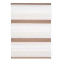 Duo-Rollo Klemmfix, ohne Bohren, Bunt - Creme - Weiß - Braun, 70 x 150 cm (B x L)