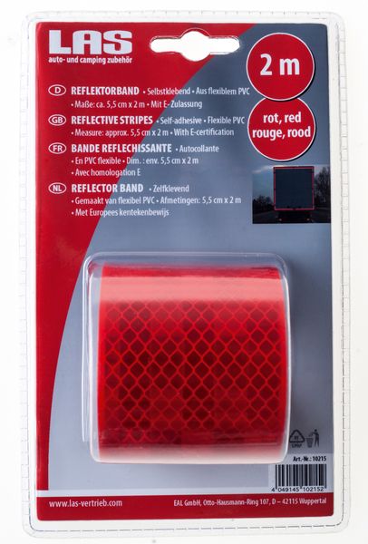 Reflektorband 2 m, Rot