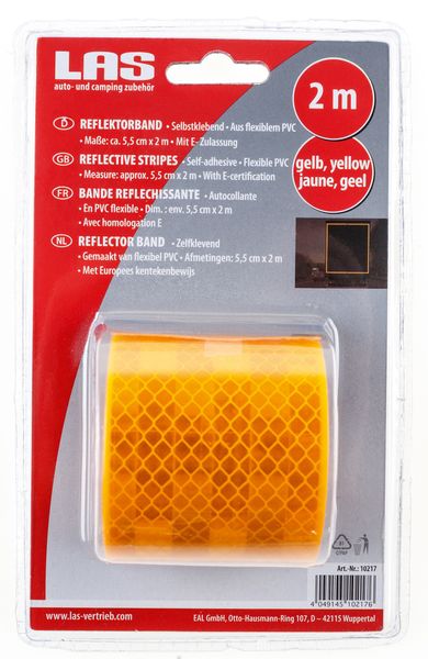 Reflektorband 2 m, Gelb