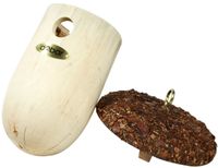 Nistkasten in Eichel-Form mit Rindendach