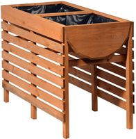 Hochbeet inkl. Pflanzfolie, braun, Gr.XL