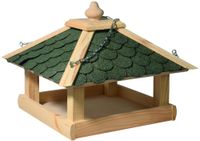 Vogelhaus zum Aufhängen, mit grünem Bitumendach
