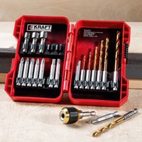 Bohrer-, Bit- und Stecknuss-Set - 20tlg.