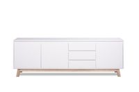 Apart 3 Sideboard weiß / Sonoma Eiche