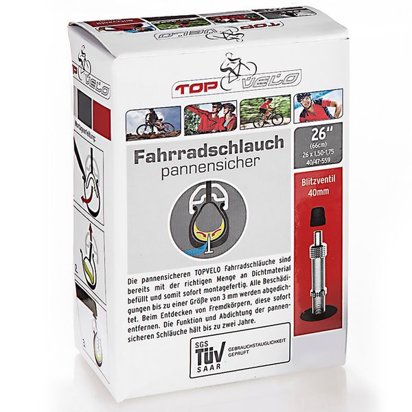 pannensicherer Fahrradschlauch, 26", Blitzventil