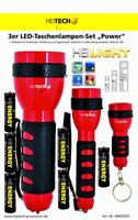 3er LED Taschenlampen-Set