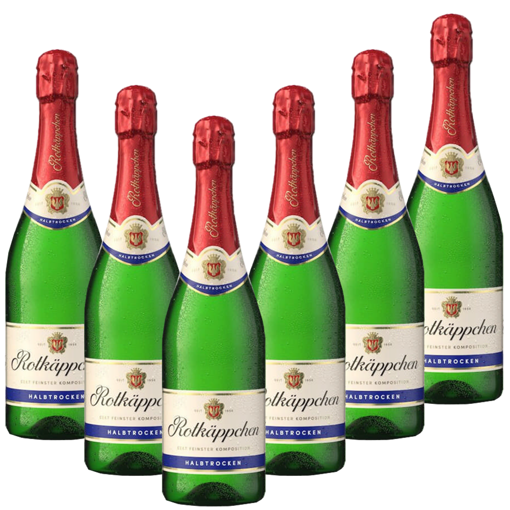 Sekt halbtrocken- 6er Karton