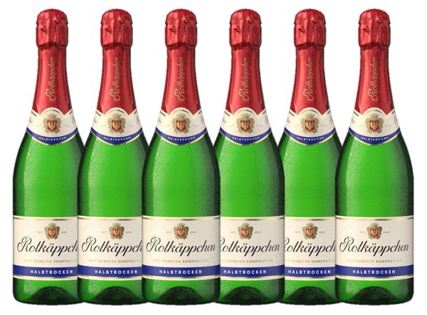 Sekt halbtrocken 0,75l - 6er Karton