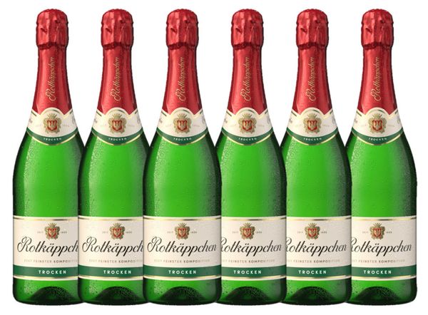 Sekt trocken 0,75l - 6er Karton