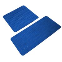 Badewanneneinlage Playa ca. 38x80 cm, blau (neon-blau), 100% TPE