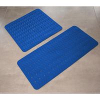 Badewanneneinlage Playa ca. 38x80 cm, blau (neon-blau), 100% TPE