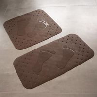Badewanneneinlage Plattfuß ca. 38x72 cm, braun, 100% TPE