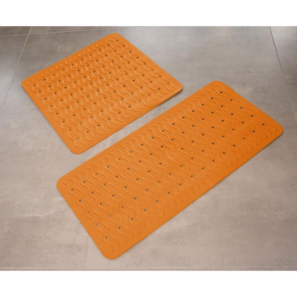 Badewanneneinlage Playa ca. 38x80 cm, orange, 100% TPE
