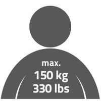 WC-Sitzerhöhung Sam ca. 10 cm, weiß, mit Armlehnen, ABS / PE / PU / Aluminium