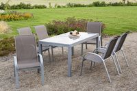 7tlg. Amalfi Stapelsessel Set, taupe