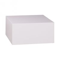 Couchtisch Monobloc MDF Holztisch weiß 60 cm breit Design Wohnzimmer-Tisch modern Beistelltisch quadratisch