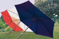 Harms Sonnenschirm BLAU, Ø 300cm, 6 Streben