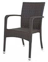 Harms Stapelstuhl LONDON Aluminium, coffee, 2er Set