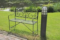 Harms Gartenbank VESUV mit Armlehne & Verzierungen