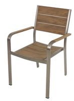 Harms Tischgruppe FLORENCE 9 tlg. / 1x Tisch 305266 / 8x Stapelstuhl 305268