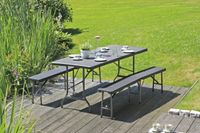 Harms Tisch-Set VENTANA, 3-teilig, Rattan-Optik