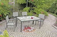 Harms Gruppe OLIVIA 5tlg. / 1x Tisch / 4x Stapelstuhl