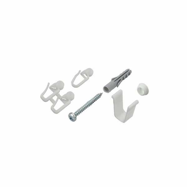 Zubehörset für Gardinenschiene, Vorhangschiene von 210-300 cm 2-3-läufig