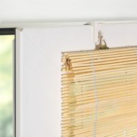 Klemmträger mit Ösenaufhängung für Bambusrollos und Fensterdekoration