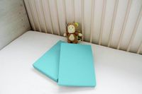 DREAMTEX Junior Kinder Jersey Spannbetttuch 2er Set 70x140 cm, Farbe hellblau