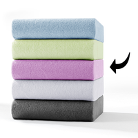 Kinder Jersey Spannbetttuch 2er Set 70x140 cm, Farbe grün