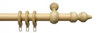 Stilgarnitur Gardinenstange 28 mm Ø, 120 cm, natur