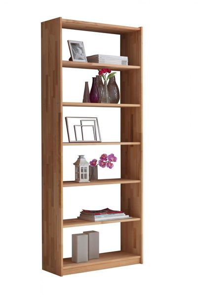 Standregal Simon Buche massiv Natur 213 cm hoch