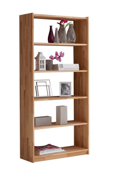 Standregal Simon Buche massiv Natur 179 cm hoch