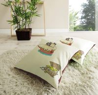 Kissen-Set "Pirat beige-braun"